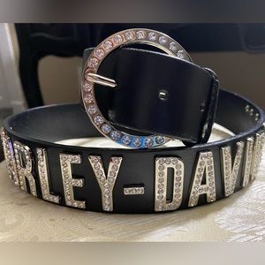 Harley Davidson Women’s Crystal Font Belt